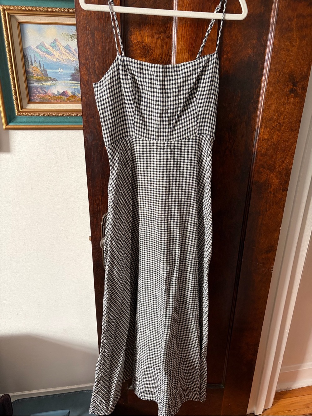 Reformation Monette Dress in Check